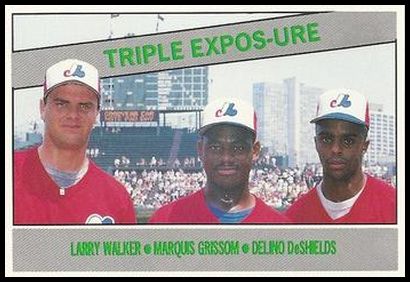 11 Triple Expos-ure (Larry Walker Marquis Grissom Delino DeShields)